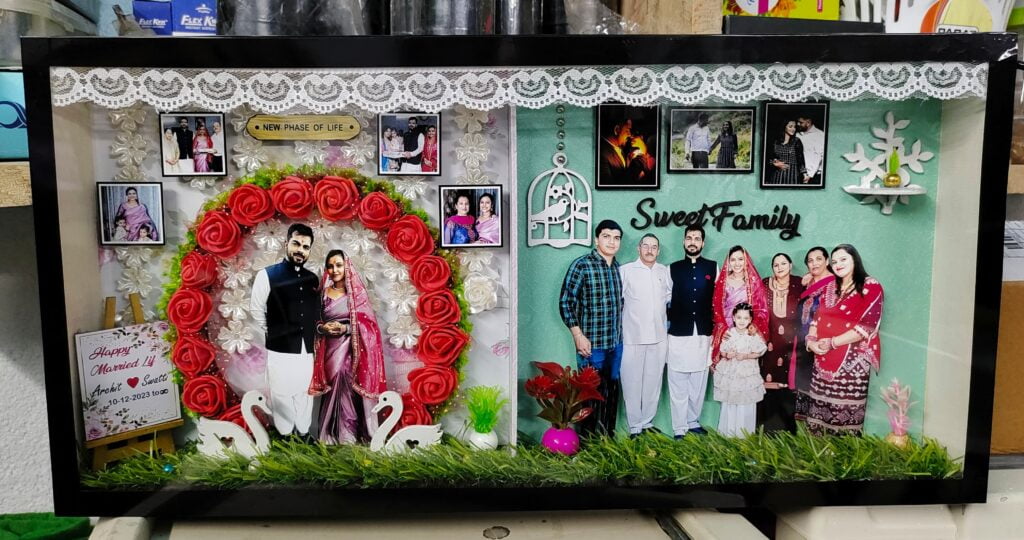 Send Wooden personalized collage photo frame online by GiftJaipur in  Rajasthan