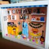 craft planet shadow box miniature frame 16