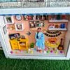 craft planet shadow box miniature frame 18