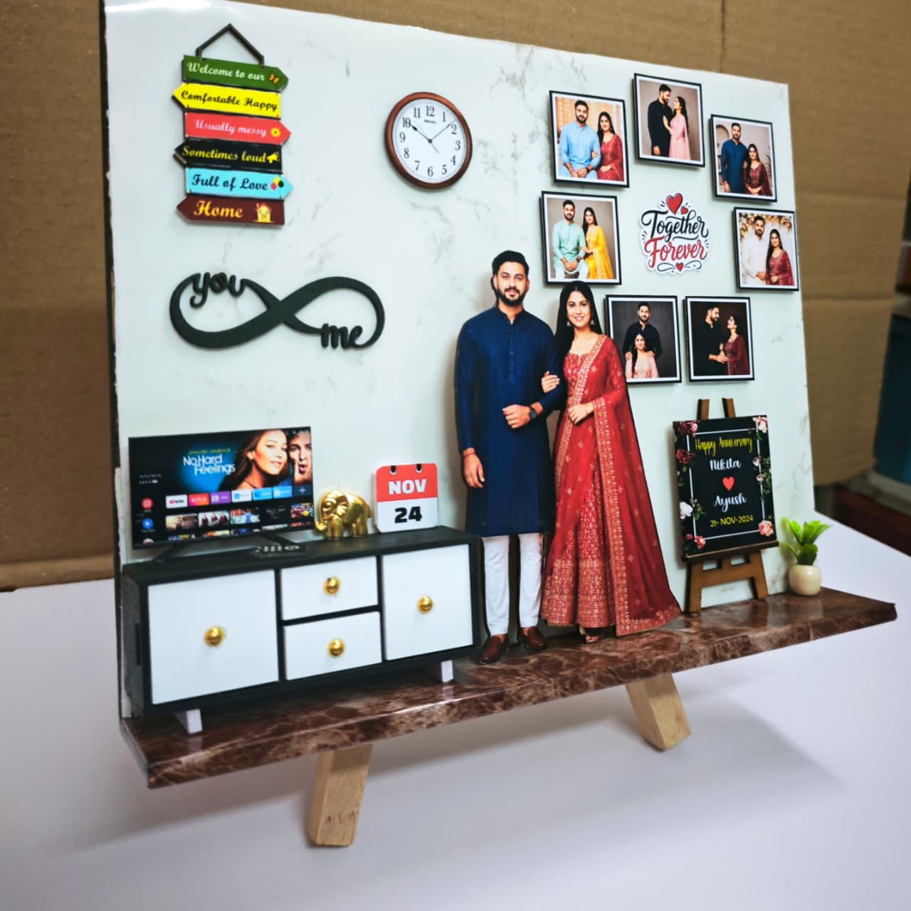 3D Miniature Birthday & Anniversary Customized Photo Frame personalized gifts