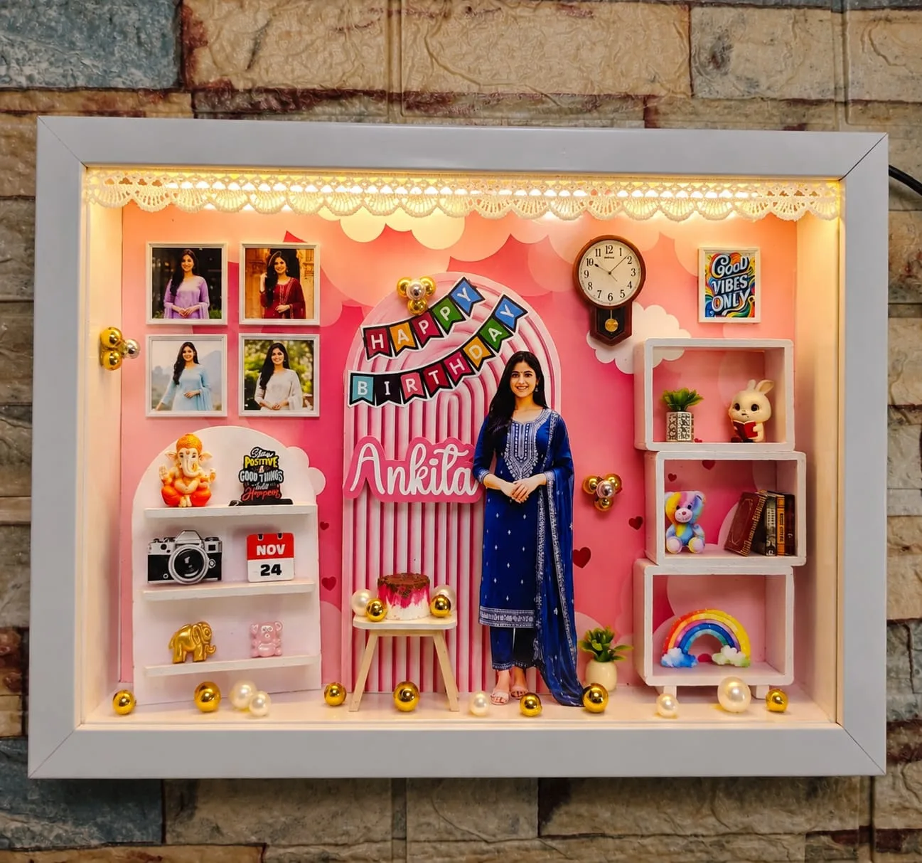 3d Miniature Photo frame Customized gift shadow box Craftplanet 21