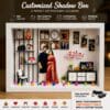 Personalized 3D Miniature Photo Frame | Custom Shadow Box Gift Online Anniversary/ Wedding / Birthday %count(title) - 3d miniature frame