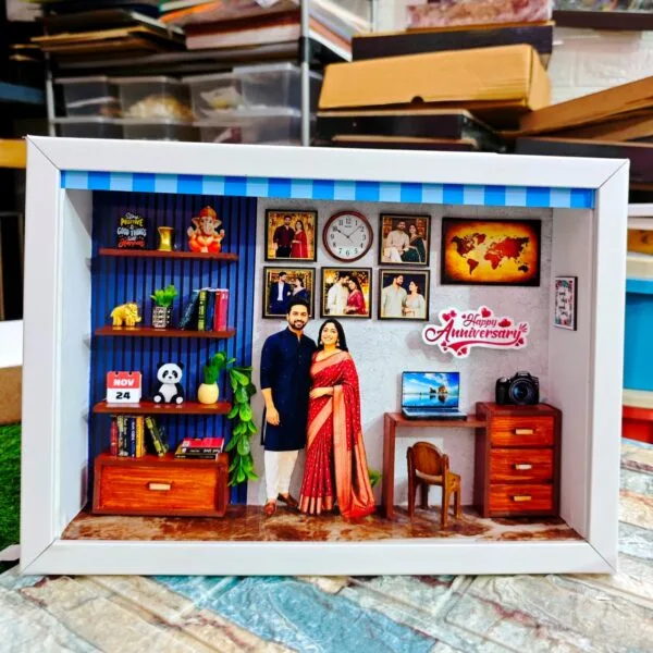 Personalized 3D Miniature Photo Frame Shadow Box Gift