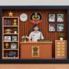 3D Miniature Police Officer Photo Frame Shadow Box with LED Light | 31×22 cm %count(title) - 3D Miniature Police Officer Photo Frame Shadow Box with LED Light 1