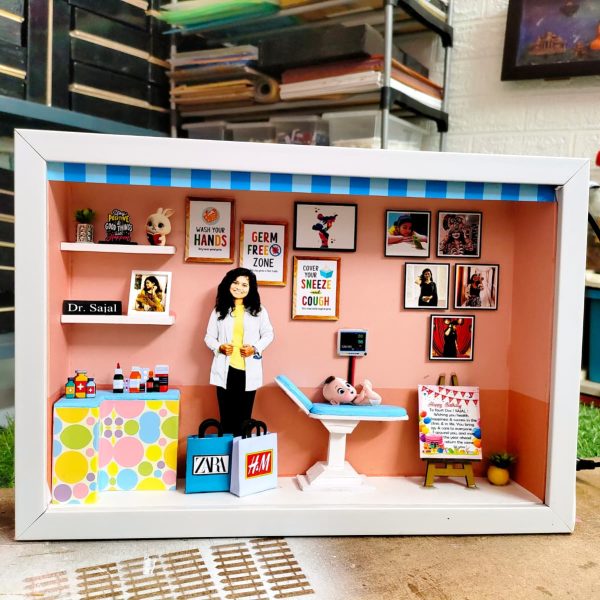 miniature frame shadow box craft planet (2)